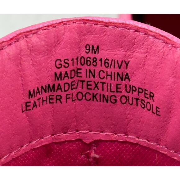 MIA Ivy Hot Pink Lug Ankle Chunky Heel Booties 9M - Picture 6 of 7